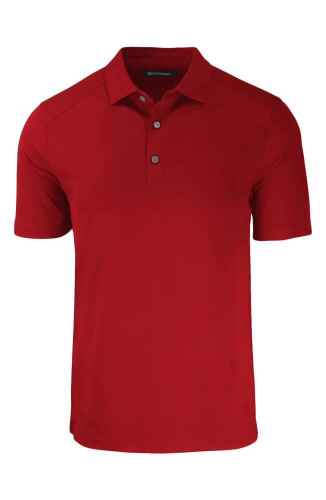 Cutter & Buck Solid Performance Recycled Polyester Polo in Cardinal Red Cover