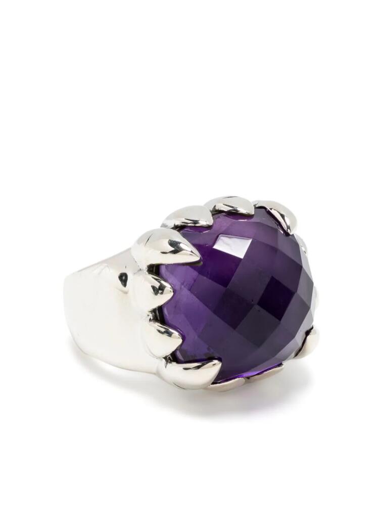 Stolen Girlfriends Club Claw amethyst-gemstone ring - Purple Cover