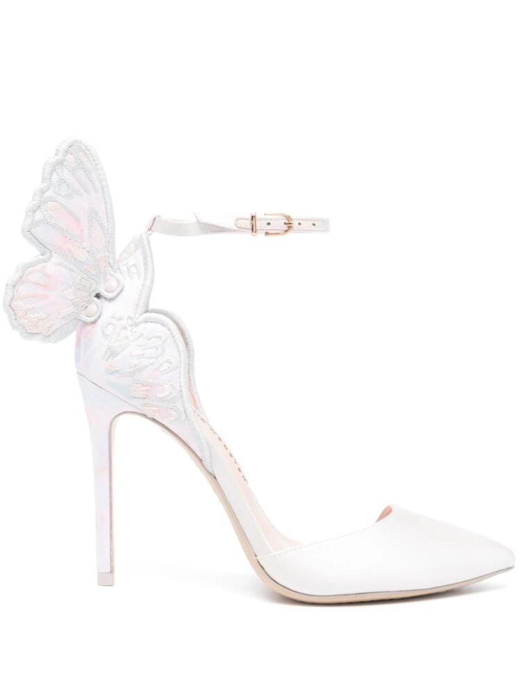 Sophia Webster Chiara 105mm butterfly-appliqué pumps - Neutrals Cover