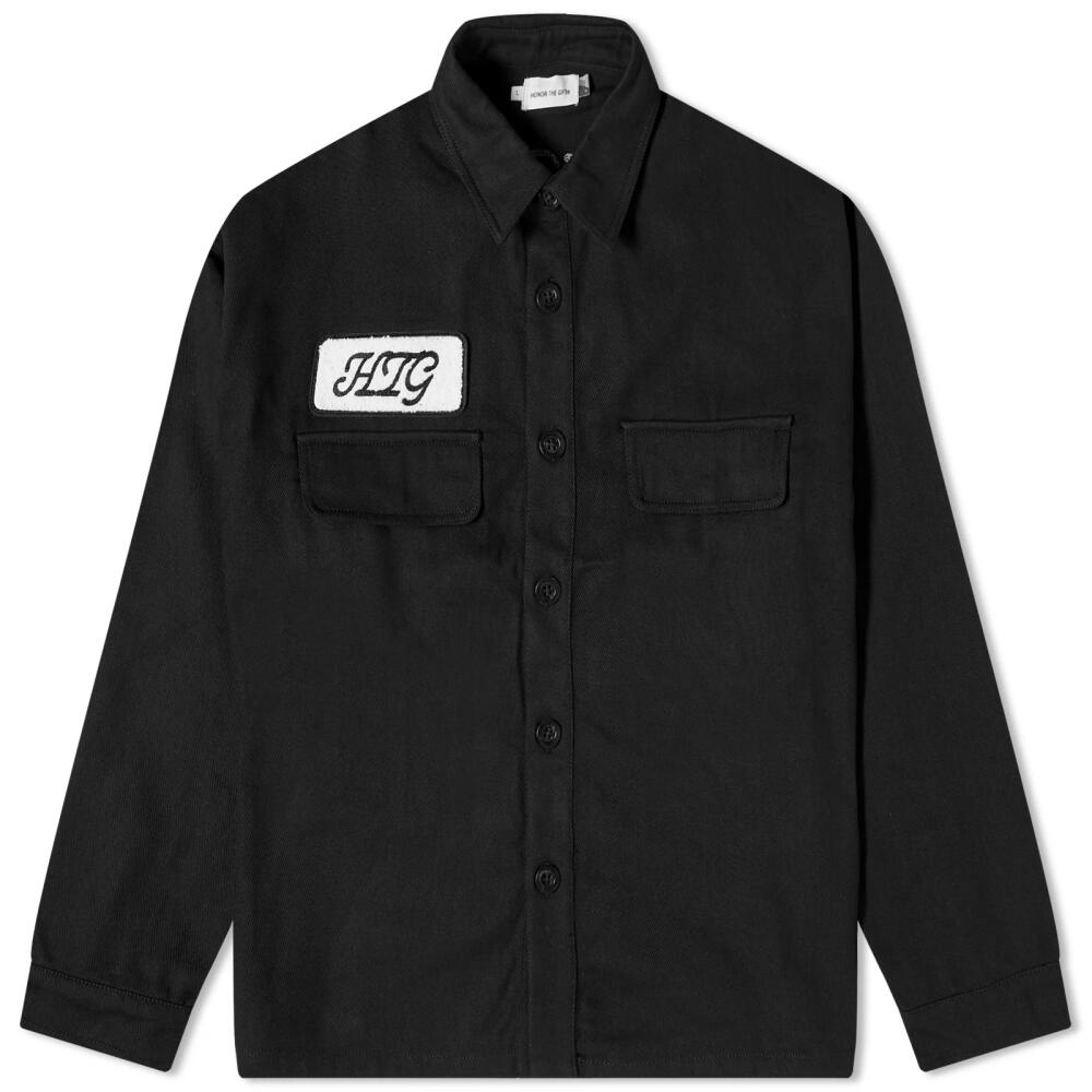 Honor the Gift Men's Long Sleeve Work Shirt in Black Cover