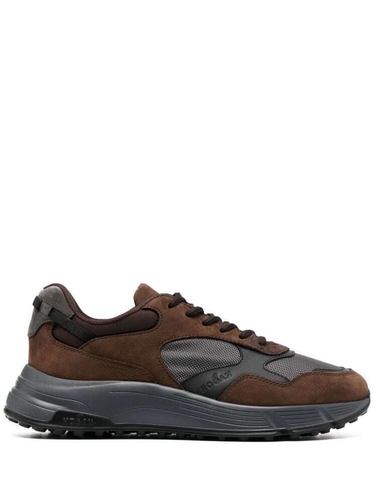 Hogan Hyperlight panelled low-top sneakers - Brown Cover