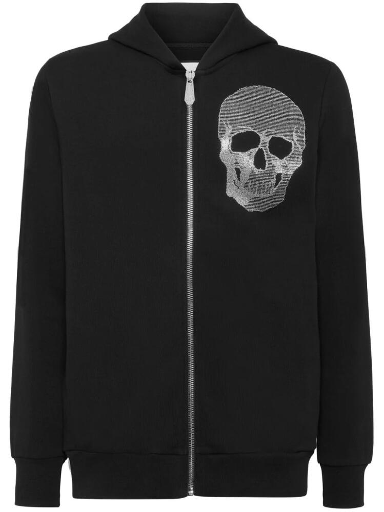 Philipp Plein embroidered zipped hoodie - Black Cover