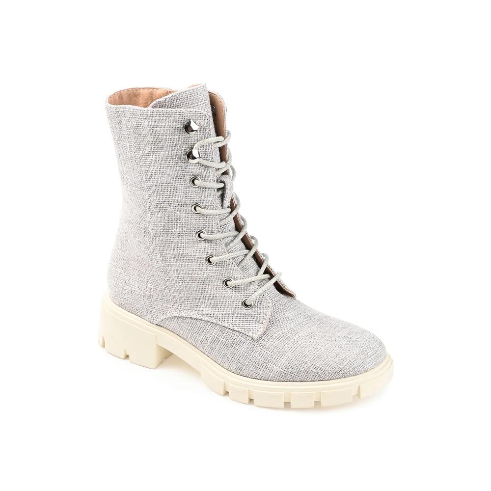 Journee Collection Madelynn Combat Boot | Women's | Grey Cover