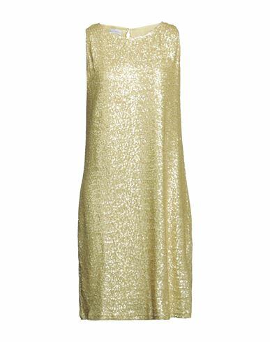 Diana Gallesi Woman Midi dress Light green Polyester, Elastane Cover