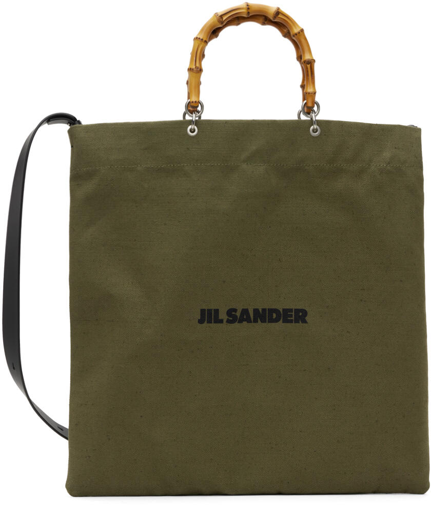 Jil Sander Khaki Square Tote Cover