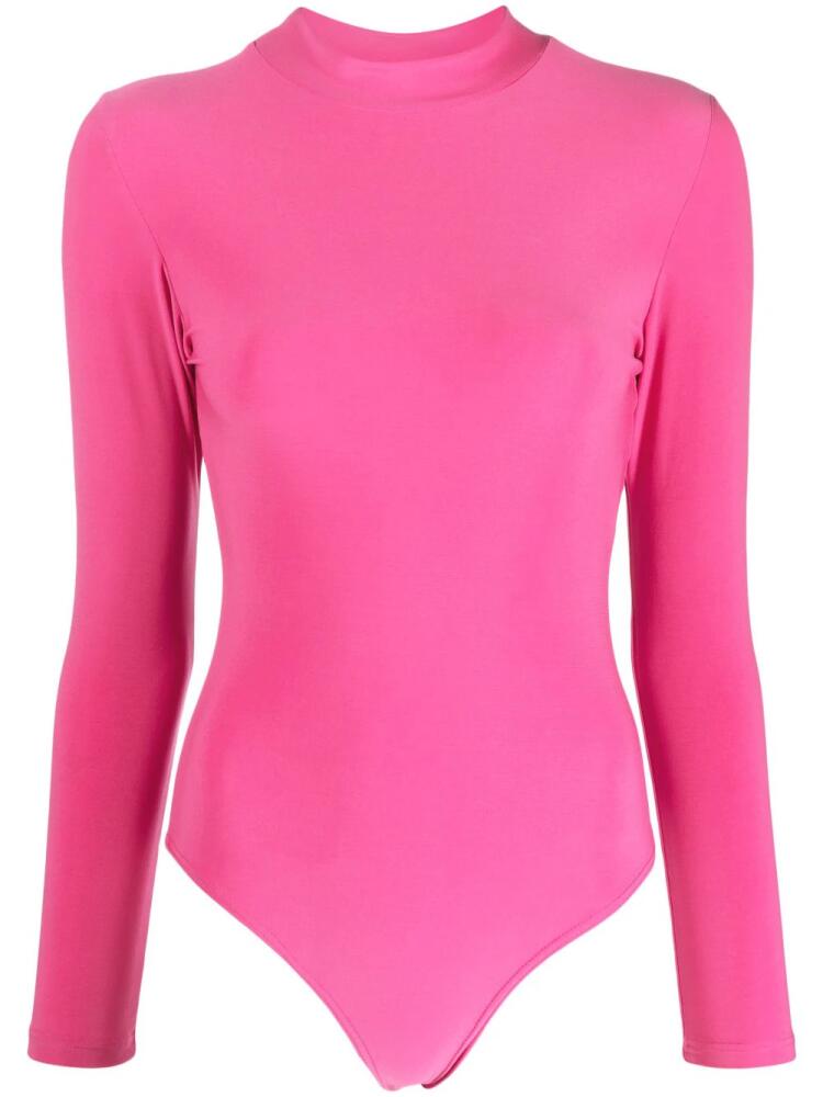 Alchemy high-neck long-sleeve bodysuit - Pink Cover