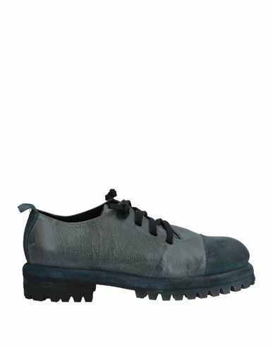 1725.a Woman Lace-up shoes Slate blue Soft Leather Cover