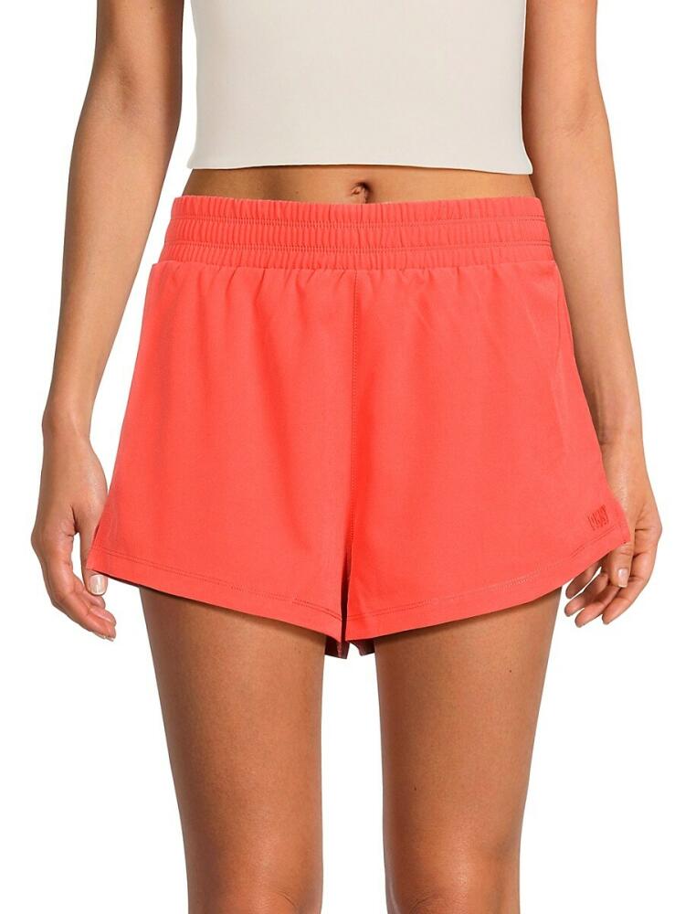 DKNY Sport Double Layer Running Shorts - Hot Coral Cover