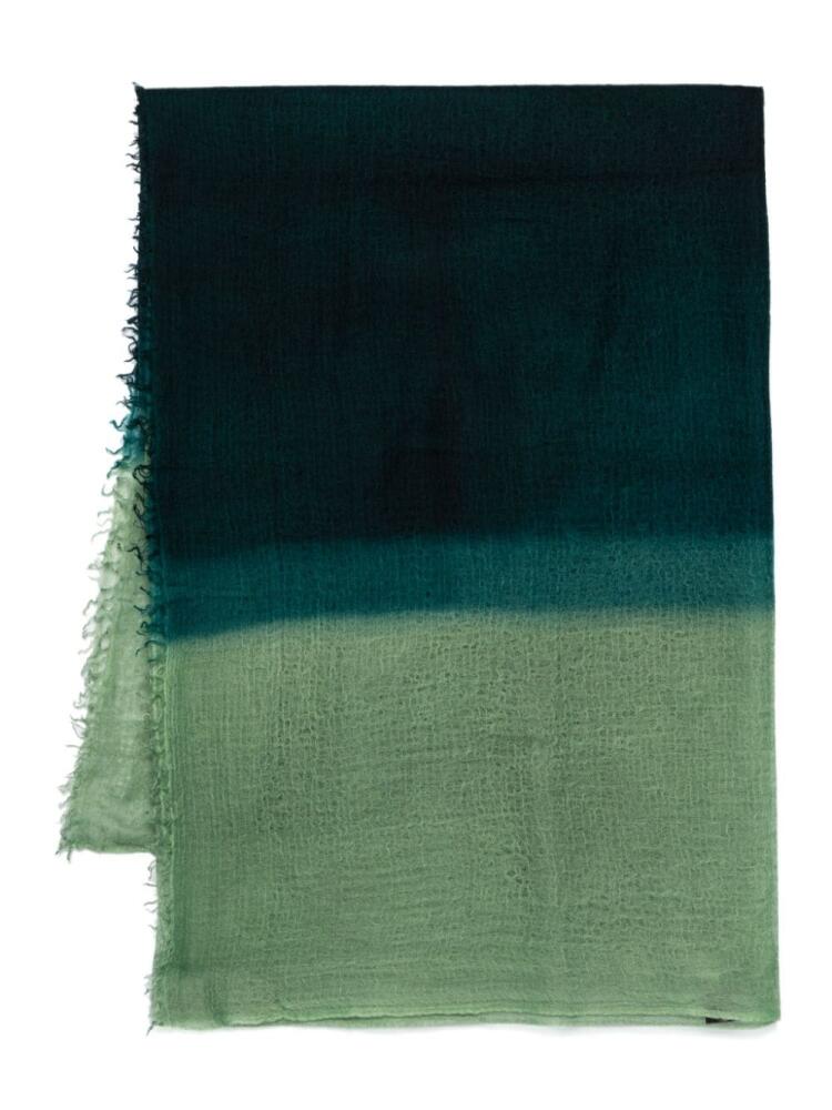 Suzusan cashmere shawl - Green Cover