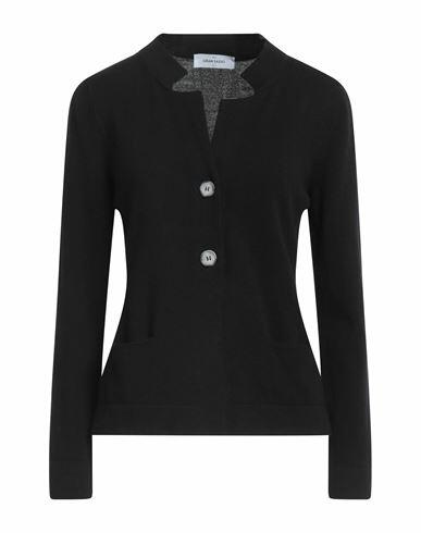 Gran Sasso Woman Cardigan Black Virgin Wool, Viscose, Cashmere Cover