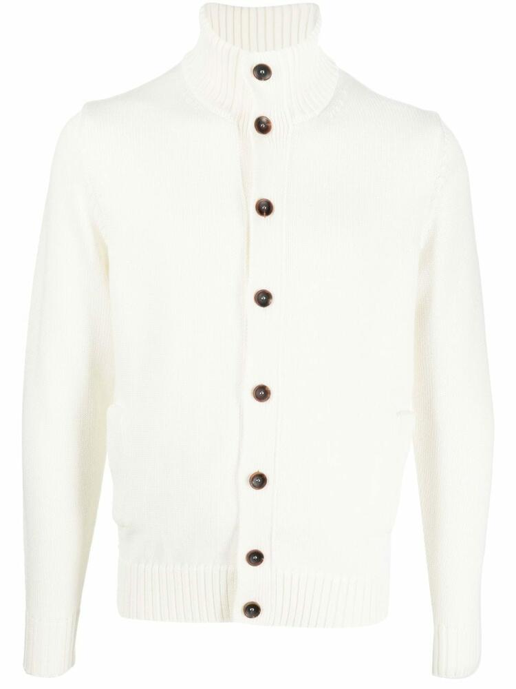 Zanone long-sleeve button-up cardigan - White Cover