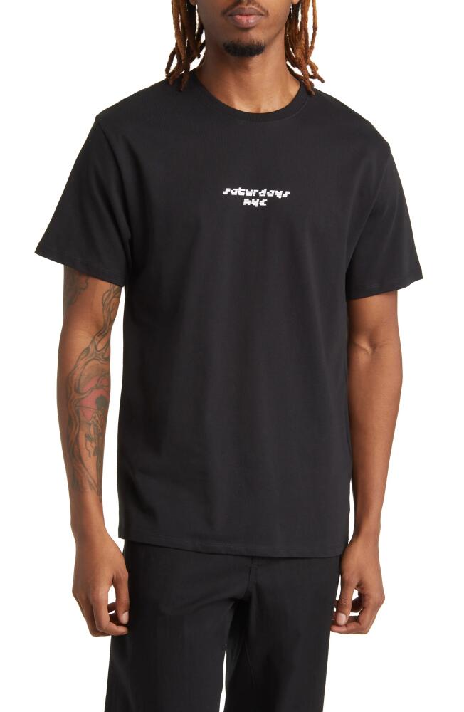 Saturdays NYC Light Reflection Graphic T-Shirt in Black Cover