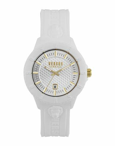 Versus Versace Tokyo Silicone Watch Man Wrist watch White Stainless Steel Cover