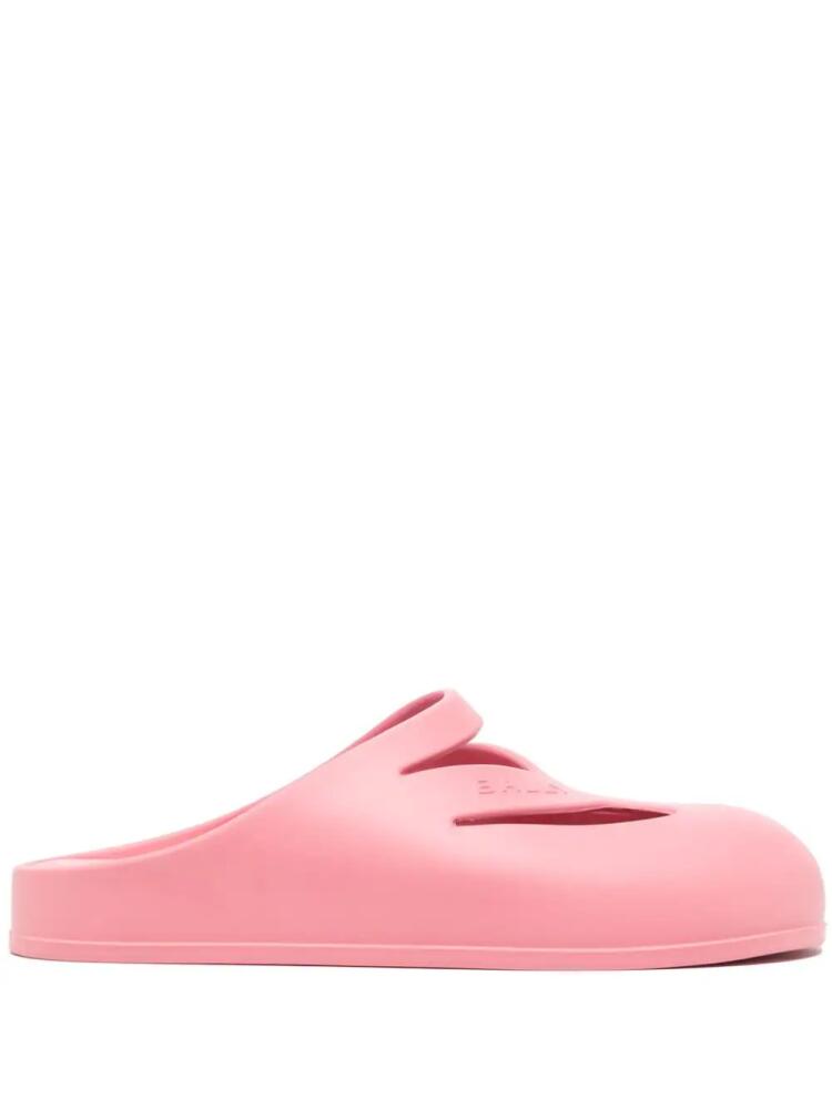 Bally round-toe flat slides - Pink Cover