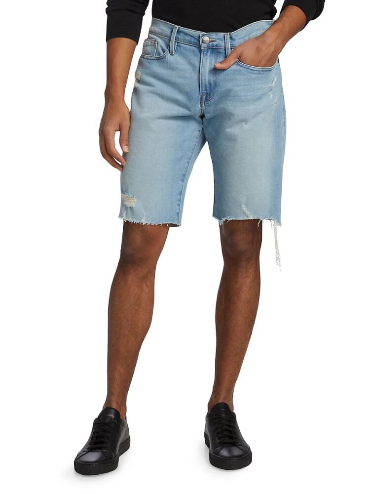 Frame Men's Distressed Denim Shorts - Indigo Cover