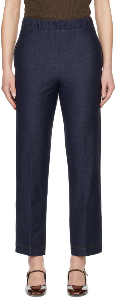 Max Mara Leisure Navy Ballata Trousers Cover