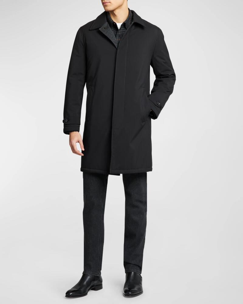 Brioni Men's Technical Fabric Car Coat Cover