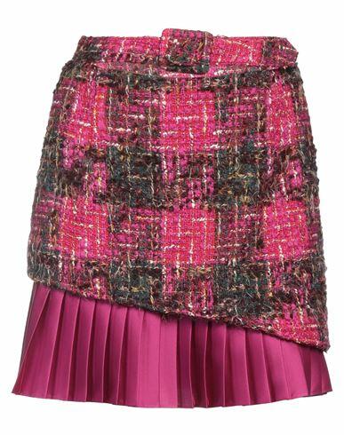 Andersson Bell Woman Mini skirt Fuchsia Wool, Acrylic, Nylon, Synthetic fibers, Cotton Cover