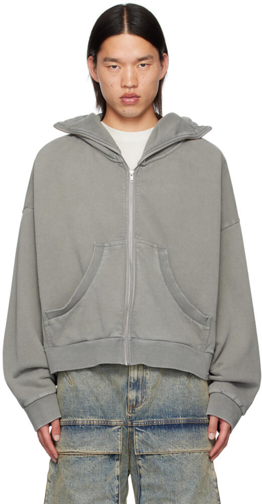 Entire Studios Gray Full Zip Hoodie Cover