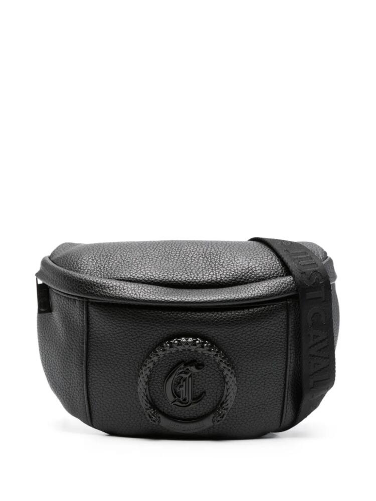 Just Cavalli logo-plaque belt bag - Black Cover