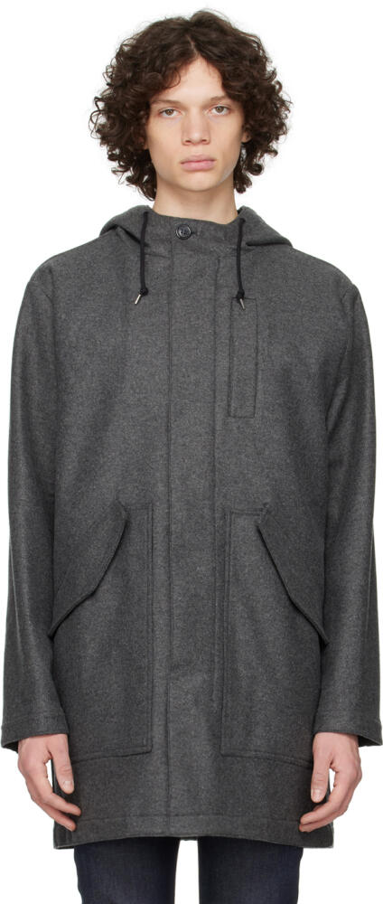 A.P.C. Gray Mathieu Coat Cover