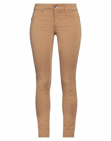 Relish Woman Pants Camel Cotton, Elastane Cover