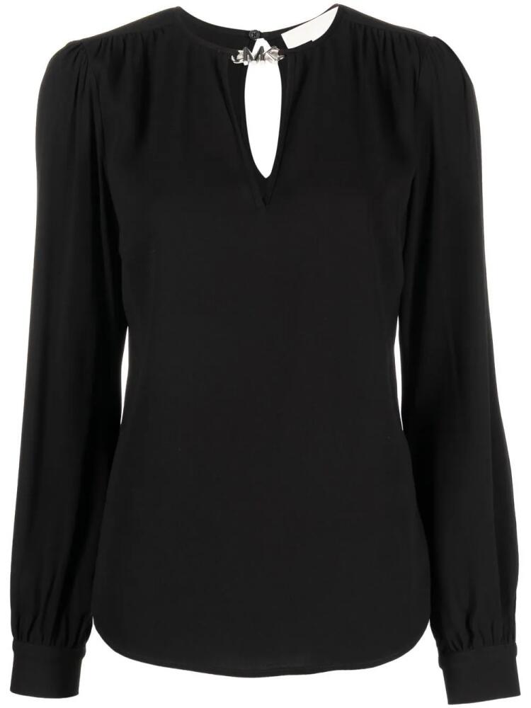 Michael Michael Kors long puff sleeve blouse - Black Cover