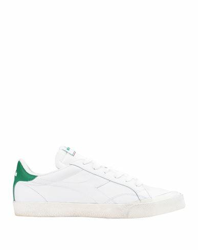 Diadora Melody Leather Dirty Woman Sneakers White Soft Leather Cover