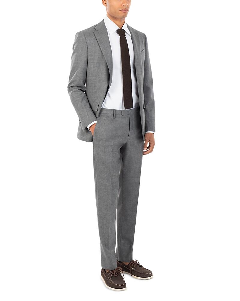 Boglioli Melange Solid Slim Fit Suit Cover