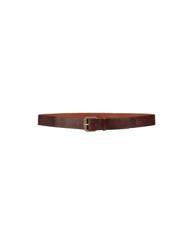 Dsquared2 Man Belt Dark brown Soft Leather Cover