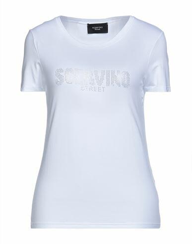 Ermanno Scervino Woman T-shirt White Viscose, Elastane Cover