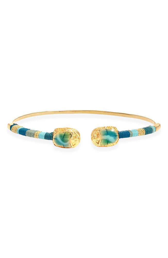 Gas Bijoux 'Duality Scaramouche' Cuff in Gold Blue Green Cover