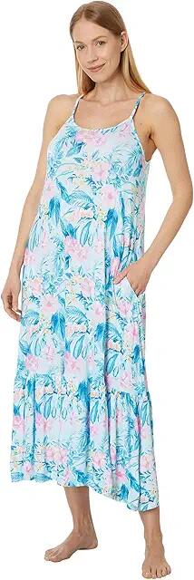 Tommy Bahama Tropical Sleeveless Maxi Gown (Tropical Hibiscus) Women's Pajama Cover