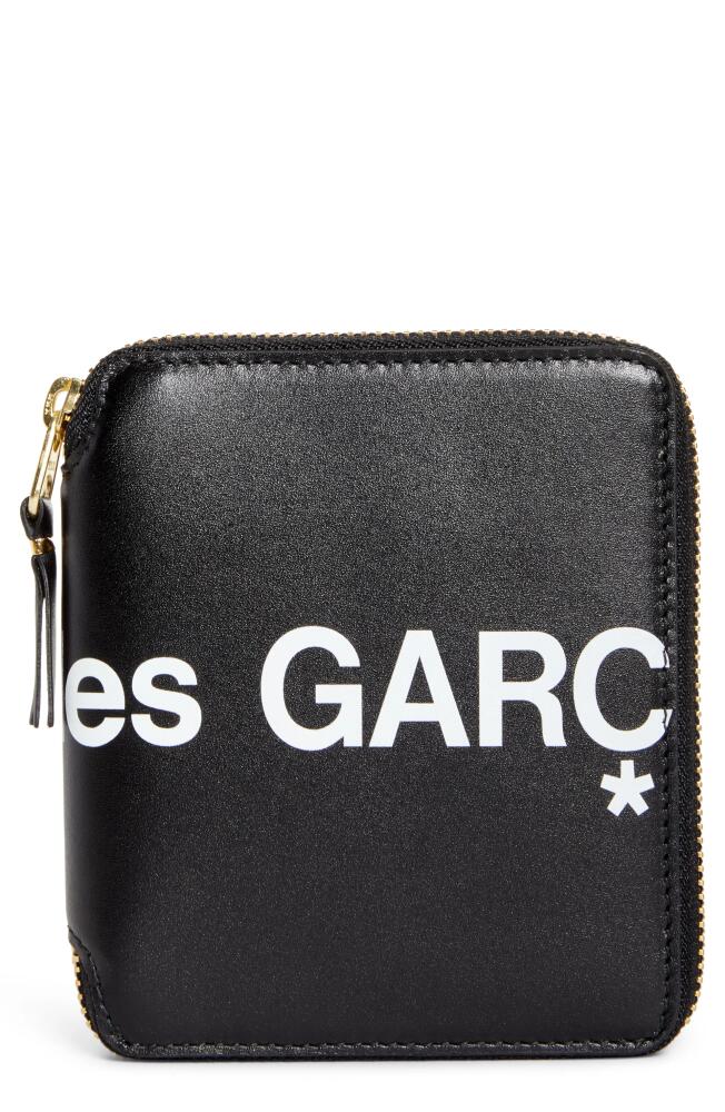 Comme des Garçons Wallets Huge Logo Zip Around Wallet in Black Cover