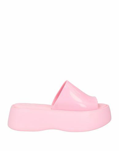 Melissa Woman Sandals Pink Rubber Cover