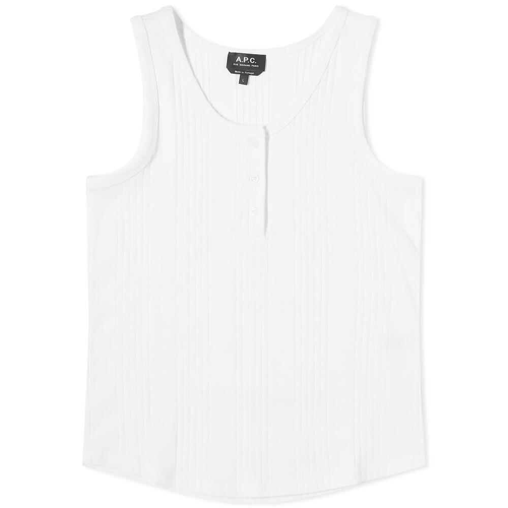 A.P.C. Women's Amber Vest in White Cover