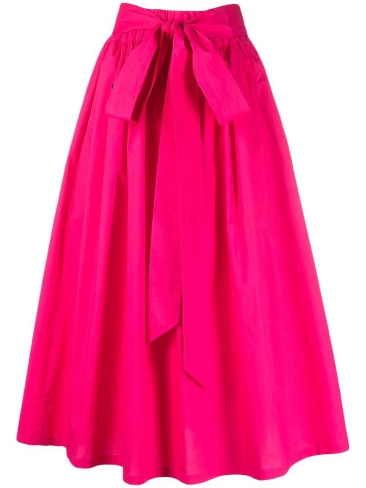 Philipp Plein bow detail A-line skirt - Pink Cover