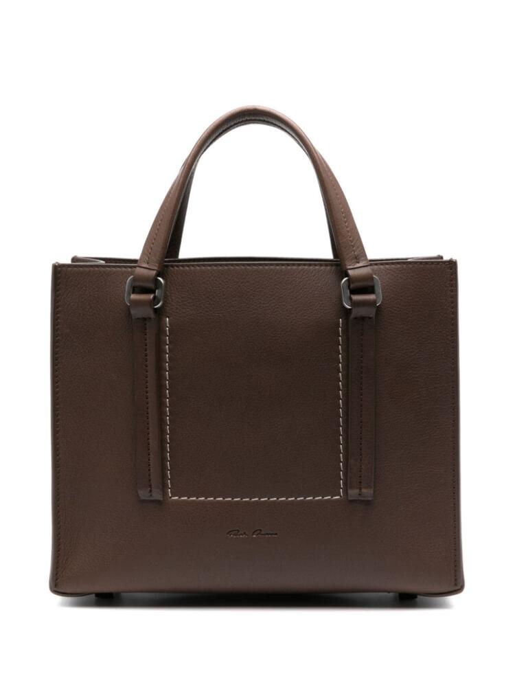 Rick Owens mini Edith tote bag - Brown Cover