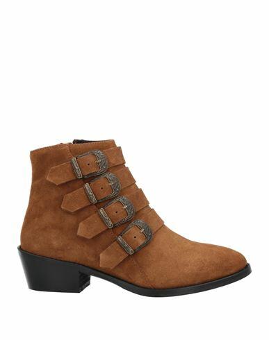 Anaki Woman Ankle boots Camel Soft Leather Cover