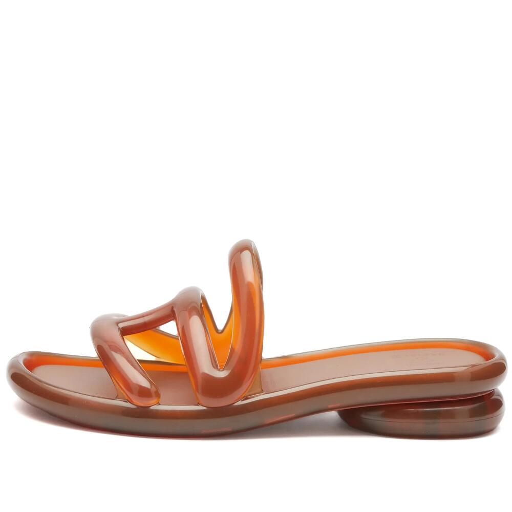 Melissa Women's x TELFAR Jelly Slide Shoes in Tan Cover