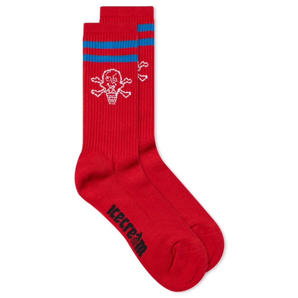 ICECREAM Men's Cones & Bones Sports Sock in Red Cover