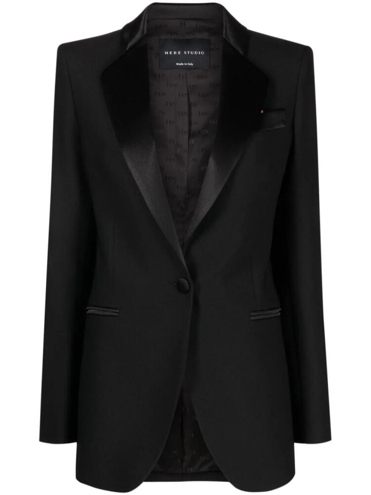 Hebe Studio single-breasted long-sleeved blazer - Black Cover