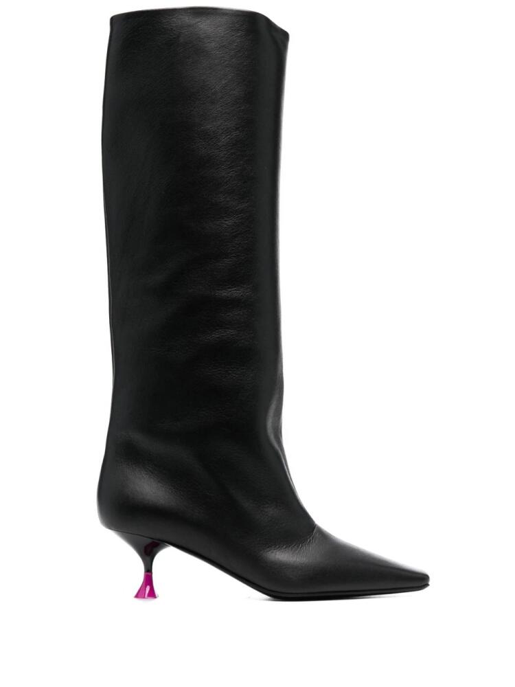 3juin Anita 60mm leather boots - Black Cover