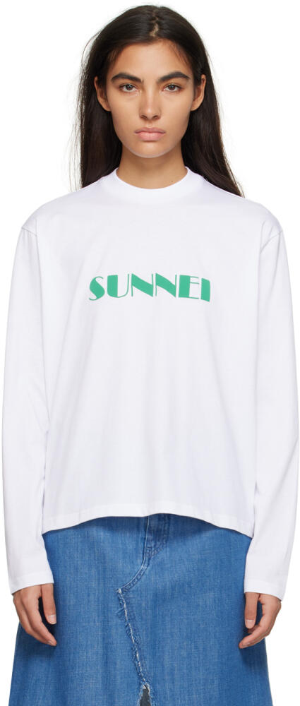 SUNNEI Off-White Printed Long Sleeve T-Shirt Cover