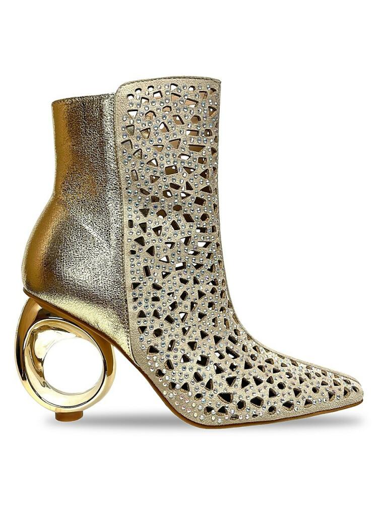 Lady Couture Women's Breeze Studded Ankle Boots - Gold Cover