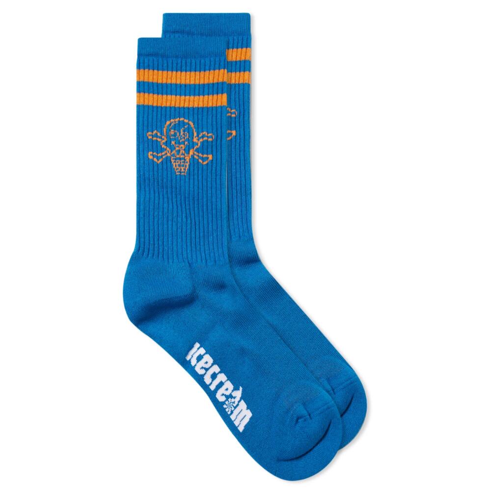 ICECREAM Men's Cones & Bones Sports Sock in Blue Cover