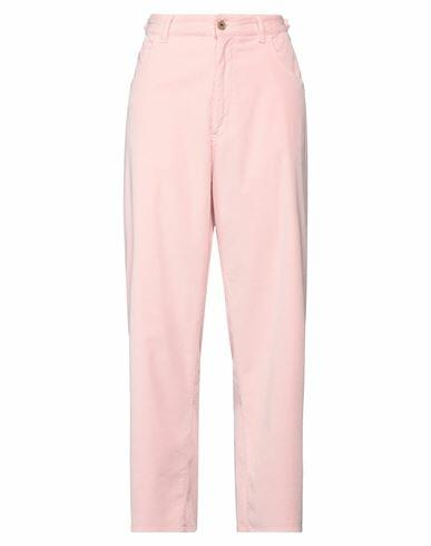 Pence Woman Pants Pink Cotton, Modal, Elastane Cover