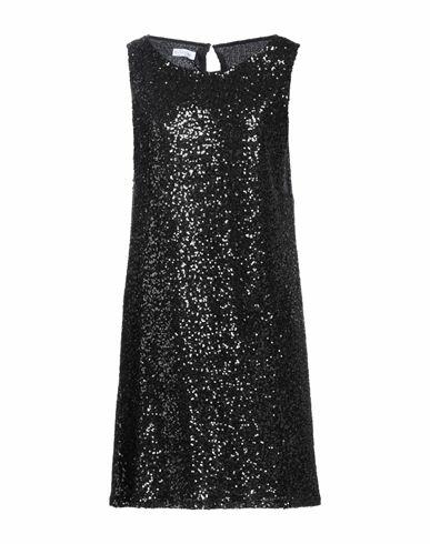 Diana Gallesi Woman Midi dress Black Polyester, Elastane Cover