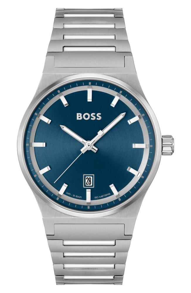 BOSS Candor Bracelet Watch, 41mm in Blue Cover