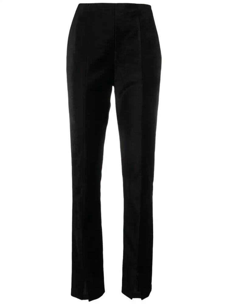 Forte Forte slim-fit velvet trousers - Black Cover